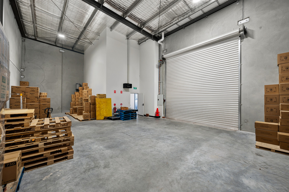 Warehouse interior towards the roller door