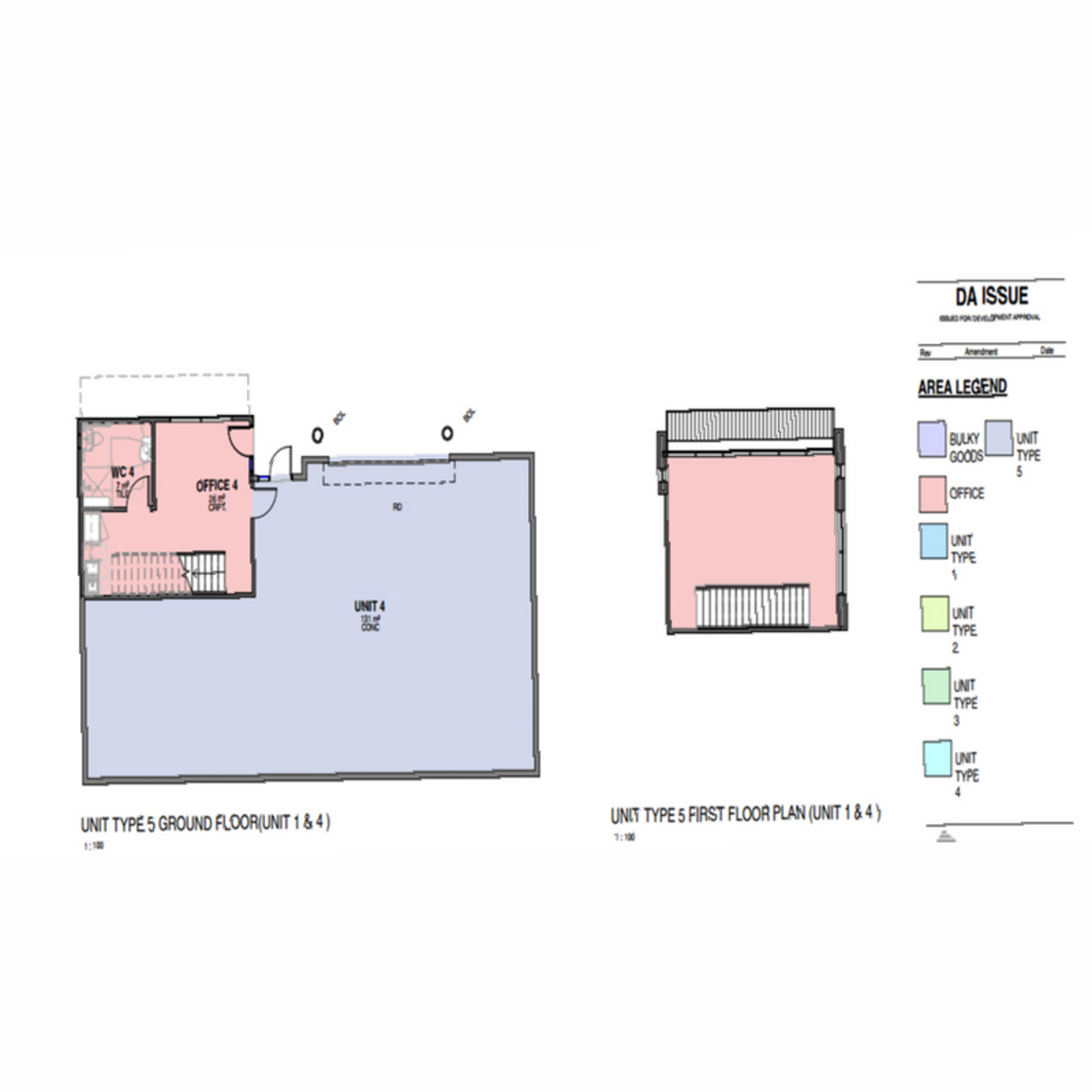 Ground-floor and first-floor plan — Unit 4/7B Peachey Road, Edinburgh North