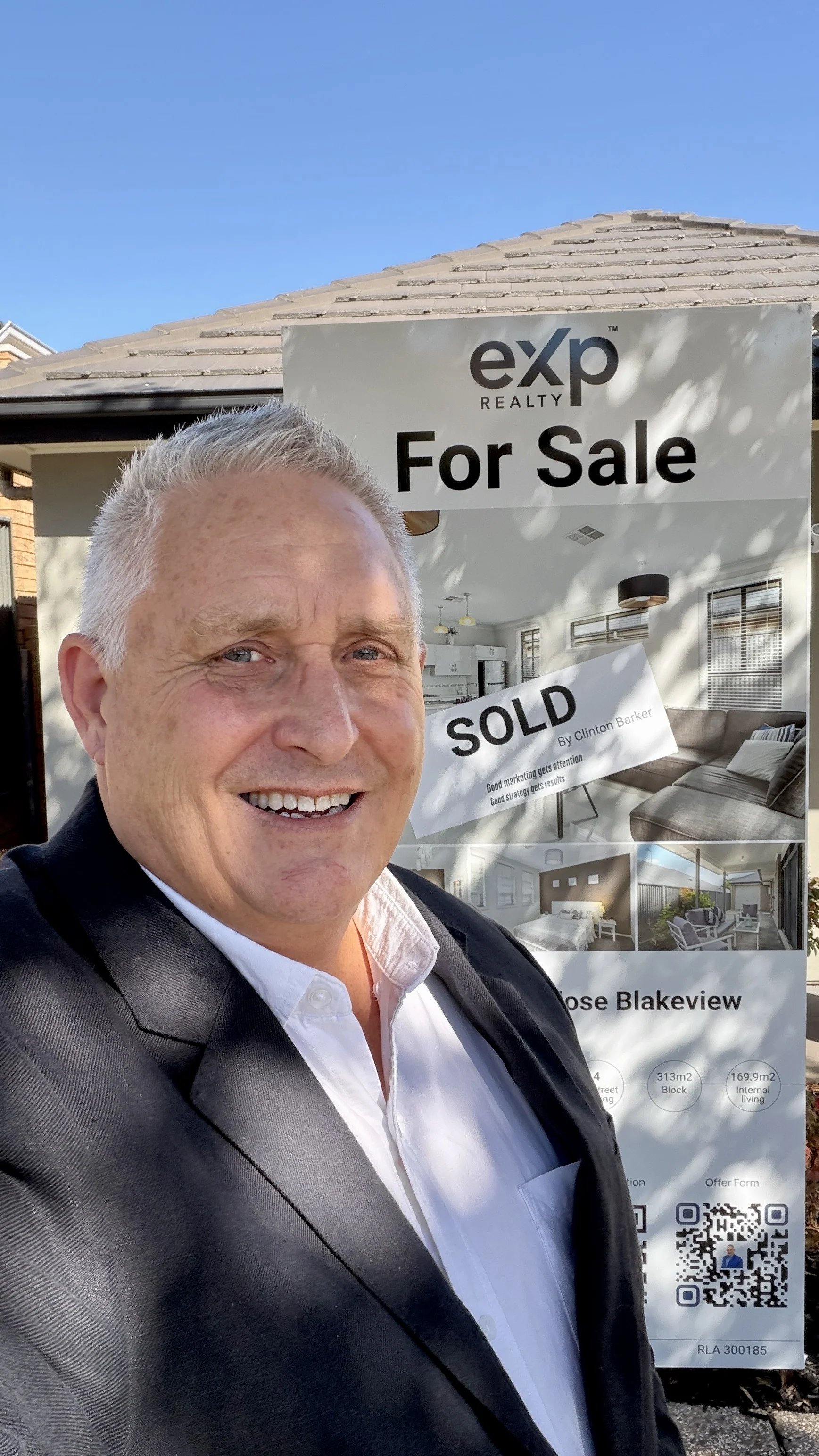 Clinton Barker at a recently sold property in Brown Hill Close, Northern Adelaide